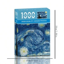 1000pcs World Famous Oil Painting Jigsaw Puzzle - Cultivate Logical Thinking, Exercise Focus And Patience - Stitch Toys, Travel Toys, Classroom Fidget Toys, Mini Stuff, Bath Toys, Christmas Stationery, Stress Ball, Birthday Gift, Christmas Gift, Halloween Gift, Christmas Eve Gift, Perfect Gift, Toys, Games - Multicolor - View 13
