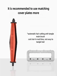 dreame Original Anti- Roller Brush, Vacuum Cleaner Robot Replacement Parts, Compatible With Dreame L10s Ultra / L10s Pro / L10s Ultra L20 Ultra X20 Pro X20 Pro Plus X30 Ultra / X30 Pro, Mova E30 Ultra Parts X40 Pro/S30 Pro L40 Ultra / X40 Ultra / X40 Ultra Complete / MOVA P10 Pro Ultra Mijia Omni 1S 2 C102CN, B101CN, B116, X10+, X20+ S20+ Plus B108GL/ S10+ Plus B105 Omni M30 D102 / X20 Pro D102GL / X20 Max D109GL M30S D103CN