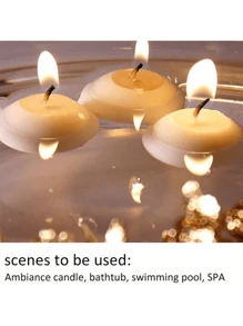 1pc Confession Birthday Candle, Romantic Wedding Candle, Festive Atmosphere Candle, Hotel Decor Floating Candle, Tea Candle, Essential Oil Candle