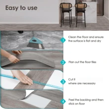10PCS 51cmx15cm Peel And Stick Flooring Wood Grain Plank Flooring PVC Self-Adhesive Flooring DIY Installation For Bathroom Kitchen Indoor Area Residential Kitchen Accessories Kitchen Items Kitchen Decor Floor Tiles Floor Tiles Self Adhesive Floor Tiles Peel Stick Living Room Decor Room Decor Home Decor - Multicolor - View 9