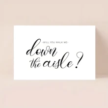 1 pieza Tarjeta de boda "¿Me acompañarás al altar?", invitaciones de boda personalizadas para ocasiones especiales - Multicolor - Ver 3