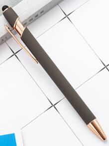 1/5/10/20 Stück individualisierter Text/Logo, personalisierter luxuriöser Soft-Touch rosé-goldener Premium-Gummistift, Aluminum-Schaft Rollerstift, perfektes Geschenk für Brautjungfern, Frauen, Studenten, Lehrer, Familie & Freunde
