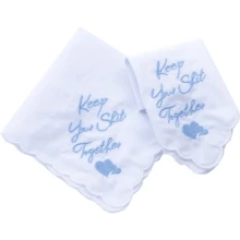 Local Delivery- Ladies Embroidery Cotton White Handkerchiefs Lace Wedding Hankies - Heart-6pcs - View 4