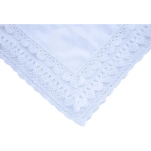 Local Delivery- Ladies Embroidery Cotton White Handkerchiefs Lace Wedding Hankies - B-6pcs - View 6