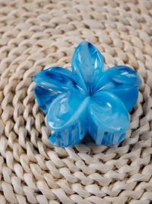 2pcs Large 8cm/3.15inch Gradient Flower Pattern Plastic Hair Clips For Valentine's Day Women, Elegant And Simple, Multi-Purpose, Suitable For Daily, Party, Work Wear, Travel, Hair Style