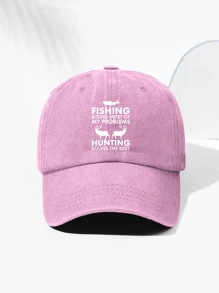 1 Stück Unisex Retro Hirsch & Buchstaben Bedruckter Baseballcap, atmungsaktiv, minimalistisches, personalisiertes Design geeignet für Outdoor-Sport, Wandern, Alltag, verstellbare Größe, modisches vielseitiges Geschenk für Feiertage