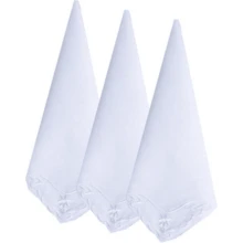 Local Delivery- Ladies Embroidery Cotton White Handkerchiefs Lace Wedding Hankies - A-3件 - 查看 1