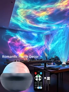 1 件极光投影仪，LED 星空投影仪，星空灯带 14 种模式银河星灯，适用于卧室/游戏室/家庭影院/天花板/生日/派对夜灯