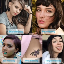 316 不锈钢无菌一次性穿刺针，12G/13G/14G/16G/18G/20G，适用于耳、鼻、肚脐、唇部穿刺、纹身