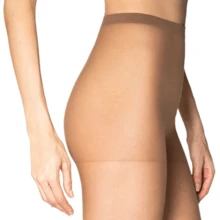 Women's Classic Free Toe Pantyhose Loba Lupo Thread 15 05765 - Cacao - 查看 5