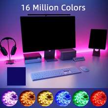 HBOWMDJIA RGB LED Strip Light, With 44key Remote Control, Can Adjust Color And Brightness, Very Easy To Install, Smart APP Controlled LED Lights For Home Interior Decoration, Festival Atmosphere Light, Party Atmosphere Light, Fun Light Wall Decor Halloween Decor Gift - Type-c Model - 查看 7