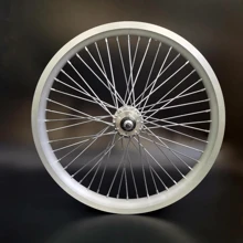 Local Delivery- 26 Inch X 1.85 Heavy Duty Bicycle Rear Wheel Rim 12 Gauge, Double Wall Aluminum Alloy 48 Spokes Wheel, 26" Bike Rear Rim 135mm (Silver) Disc Brake