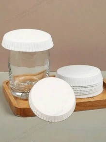 50pcs/100pcs/200pcs Disposable Paper Cup Lids, Drinking Water Lids, White Coffee Cup Lids, Hot Cup Lids For Home Kitchen Coffee Festival Party Wedding Hotel Bar