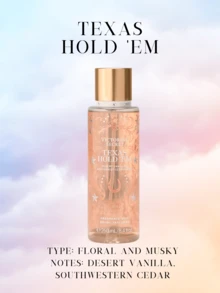 Victoria's Secret VS Body Mist Fine Fragrances Pink Perfume Bombshell Sexy - Texas Hold 'Em - View 1
