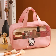 Sanrio 1 pièce Sac Sanrio portable et imperméable. Sac cosmétique, sac de toilette, sac de maquillage, sac de rangement pour les femmes, fournitures scolaires, pour le campus universitaire, les croisières, les plages, les vacances d'été