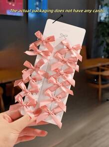 12pcs Girls' Minimalist Sweet Mini Butterfly Hair Clips