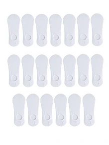 5/10/15/20 Pairs Unisex Invisible Paper Boat Liner Socks, Summer No-Show Casual Sports Thin Boat Socks (No Cardboard)