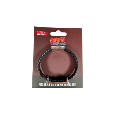  PULSERA NARUTO SHIPPUDEN-AKATSUKI Y PLACA METALICA