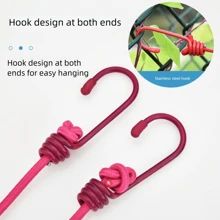 Corde à linge rétractable portable avec 12 pinces, ligne de vêtements de voyage pour séchage du linge d'intérieur, camping en plein air, comprend des pinces antivents