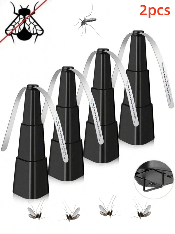 2 pezzi Ventilatore antinsetto, repellente fisico per zanzare, mosche e insetti, adatto per uso su tavolo o appeso, risparmio energetico, sicuro, adatto per cucina, sala da pranzo, casa, picnic e barbecue, ottimo ventilatore anti-zanzare (richiede 2 batterie AA)