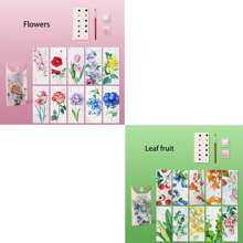 10 ورقة/طقم مجموعة دليل كتاب بورق مائي DIY لوحة مائية, دفتر مائي محمول, علامة كتاب مصنوعة يدويًا, ورق تلوين ملائم كهدايا الأعياد, عودة إلى المدرسة, لوازم مدرسية