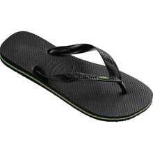 Havaianas Flag Flip Flops Brazil Sandal Men Women - 黑色 - 查看 3