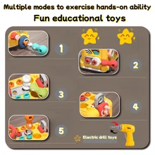 School Bus Toys, Take Apart Toy With Electric Drill,Boy's Disassembled Car, Stem, Early Childhood Sensory Education Learning Suitable For 3, 4, 5, 6, 7 Years Old Boy Gifts