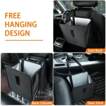 Hanging Waterproof Car Trash Can, Leak-Proof Foldable Car Storage Box, Portable Large Capacity Garbage Can, Suitable For Sedan, Truck, SUV - Multicolor - View 4