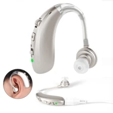 Hearing Aids For Seniors, Rechargeable Hearing Amplifier With Noise Cancelling, Easy To Operate. - Silver - View 1