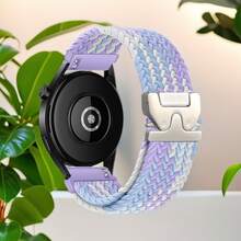 1条18mm/20mm/22mm快拆式降落伞表带，兼容三星Galaxy Watch 7/6/5/4、佳明Venu/Venu 2/Venu 3S，男女通用；通用18/20/22mm弹性编织替换表带，兼容佳明Forerunner 158/245/645/255/265/255S/265S、Amazfit BIP6/BIP5/GTR4/GTS4/GTS3/Bip3、Watch GT5/GT4/GT3/GT2/GT、红米Watch 5 Active/Lite智能手表配件 - 22mm - 查看 18