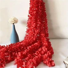 3/5pcs Artificial Wisteria Hanging Flowers, Fabric Flower Vines, Fake Orchid Vine For Home Decor, Wedding Decor, Rome Decor, Garden Decorations, Wall Decor And Indoor & Outdoor Hanging Decorations