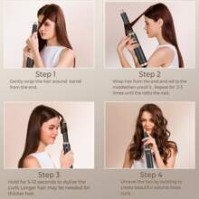 Sèche-cheveux ionique 5-en-1, boucleur, brosse lissante, brosse sèche-cheveux, outil de coiffure