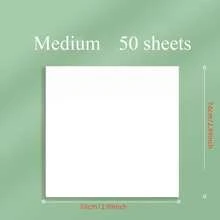 50張/100張/200張透明便利貼備忘錄墊 文具 學生辦公用品 學用品 返校季 - 白色 - 查看 4