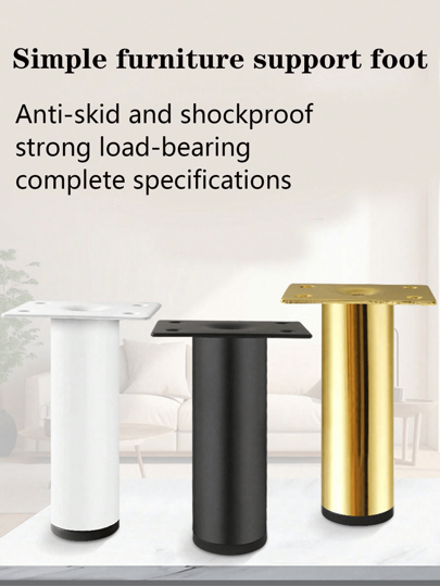 4pcs/1pc Heavy Duty Metal Furniture Legs, Modern Sofa Legs, Cabinet Riser Replacement Legs, For Sofa, TV Stand, Dresser, Desk Lifter (Multiple Sizes Available)