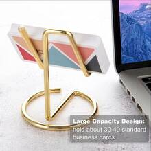 1 pieza Soporte lineal de metal para teléfono móvil, soporte de escritorio simple para lectura y exhibición, soporte para tarjetas de visita