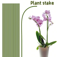 10pcs/20pcs Plant Support Stake / Flower Rod / Greenery Fixing Rod Plant Stake, Plant Rod, Garden Green Bendable Single Stem Plant Support Stake Suitable For Indoor And Outdoor Plants Potted Plants Flowers Orchids Peonies Roses Simulation Flower Rods Diy Handmade Floral Wire Green Flower Rods Simulation Fake Flower Wire Bendable Flower Rod