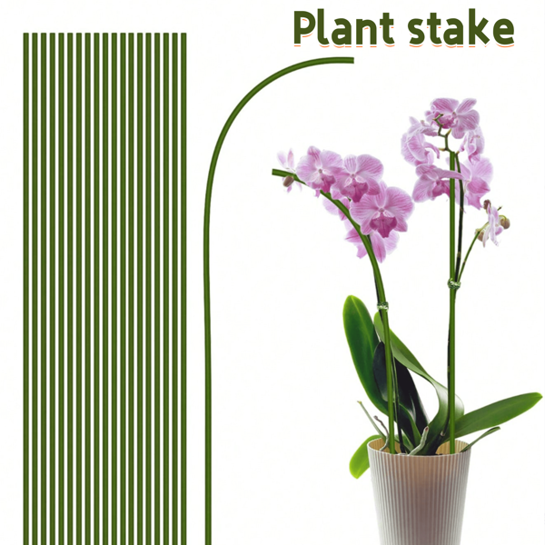 10pcs/20pcs Plant Support Stake / Flower Rod / Greenery Fixing Rod Plant Stake, Plant Rod, Garden Green Bendable Single Stem Plant Support Stake Suitable For Indoor And Outdoor Plants Potted Plants Flowers Orchids Peonies Roses Simulation Flower Rods Diy Handmade Floral Wire Green Flower Rods Simulation Fake Flower Wire Bendable Flower Rod