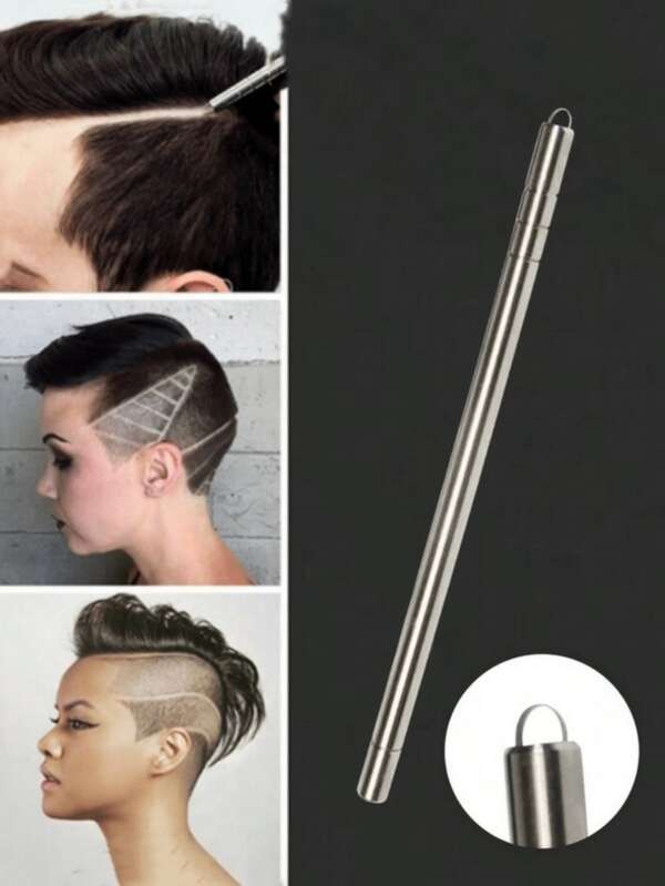 4pcs Hairstyle Engraving Pen, Magical Hair Carving Pen Steel Men's Razor Pen, European Hair Trimmer, Eyebrow Shaver