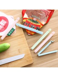 5/10个装食品袋封口夹，多用途可重复使用食品保鲜封口夹，适用于各种塑料袋和零食袋、厨房收纳袋和储物袋、厨房配件，颜色随机