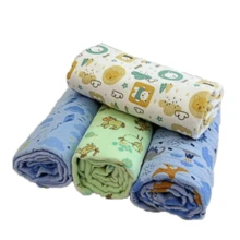 Anti-Allergic Baby Blanket Super Soft Flannel 100% Cotton Large - 70x90cm Girl Boy Minasrey Blanket Printed With Crochet Around - 男性 - 查看 3