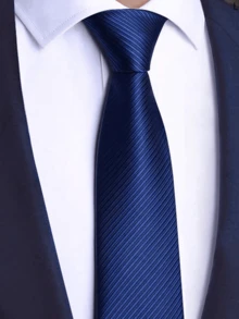 1 chiếc cà vạt cao cấp, phù hợp cho trang phục công sở, trang phục thường ngày, kiểu dáng thời trang đa năng, thích hợp để mặc hàng ngày, có thể phối cùng đồng phục, áo sơ mi, vest, v.v. - nhiều màu - Xem 3