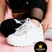 Stylish Children's Tennis Shoes For Fashion Blogger Girl - New Release - White - View 1