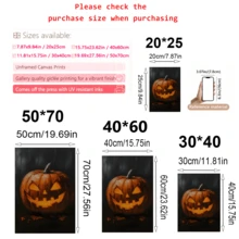 3 件套、万圣节画廊墙、万圣节印刷品、复古万圣节印刷品、鬼魂画、黑暗学院装饰、万圣节墙面艺术印刷品、带画框的墙面艺术、墙面艺术、海报、帆布材料（可选画框）、万圣节礼物、特殊礼物、家居装饰、厨房装饰、客厅装饰、卧室装饰、办公室装饰、不给糖就捣蛋