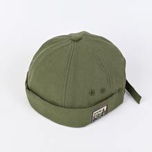 Fashionable Landlord Hat, Comfortable And Casual Melon Cap For Daily Wear, Cool Brim Hat - màu xanh lá - Xem 2