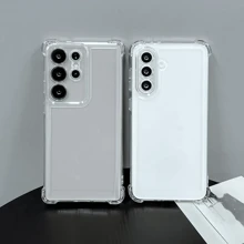 2 Stücke für: Galaxy A16 5G Bildschirmschutz Gehärtetes Glas & 1 Stück transparente Handyhülle kompatibel mit Samsung stoßfestes Luftpolster-Etui mit gehärtetem Glasbildschirmschutz Set