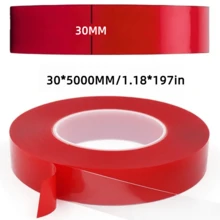 1pc Super Strong Double Sided Adhesive Tape, Washable Reusable Waterproof Transparent Double Tape, Suit For Kitchen Bathroom Supplies