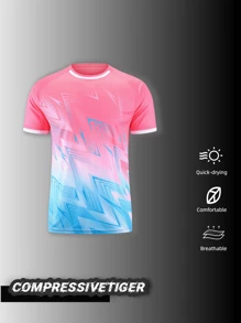Camiseta deportiva personalizada de manga corta para hombres: logotipo personalizado, impresión de nombre y número, de secado rápido y transpirable para fútbol, fútbol americano, voleibol, bádminton, entrenamiento de primavera y verano
