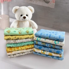 Anti-Allergic Baby Blanket Super Soft Flannel 100% Cotton Large - 70x90cm Girl Boy Minasrey Blanket Printed With Crochet Around - 男性 - 查看 2