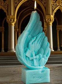 3D Hand und Flügel Kerze Silikon Form - einzigartiger Gebetshaltung Form, geeignet für die Herstellung von handgefertigten Kunstwerken, duftenden Kerzen, Gipshandwerkskunst, als Inneneinrichtung Dekoration geeignet, repräsentiert den heiligen Glauben und ein ausgezeichnetes Geschenk für Feiertage.