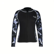 Local Delivery- [3mm Neoprene Wetsuit] 3mm High-Stretch Unisex Premium Neoprene Wetsuit Top | Long Sleeve Jacket For Snorkeling, Surfing & Water Sports | Anti-Chafing, Abrasion-Resistant, Zippered Comfort For All Seasons - Royal Blue - View 10
